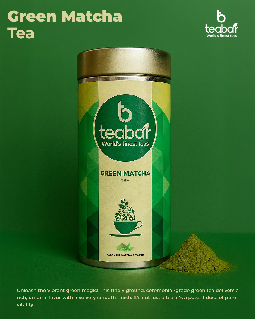 Teabar-Green Matcha Tea - Image 2